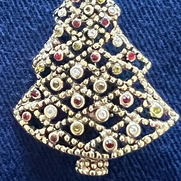 Christmas's tree brooch. - Picture 2 of 4